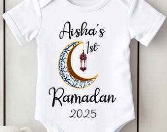 Il mio primo gilet per neonati del Ramadan: body in cotone personalizzato
