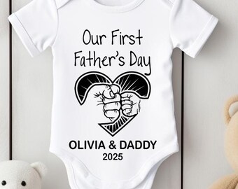Personalisierter Baby Body für ersten Vatertag: New Dad Geschenk