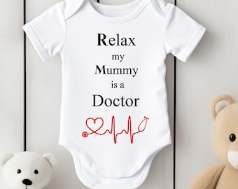 Relax Mummy is a Doctor romper, kraamcadeau 19-21