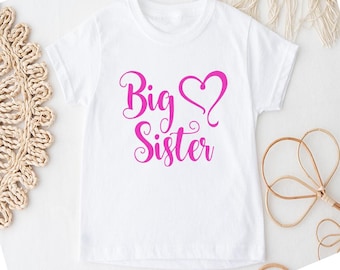 Big Sister T-Shirt: Cotton Pregnancy Announcement Tee