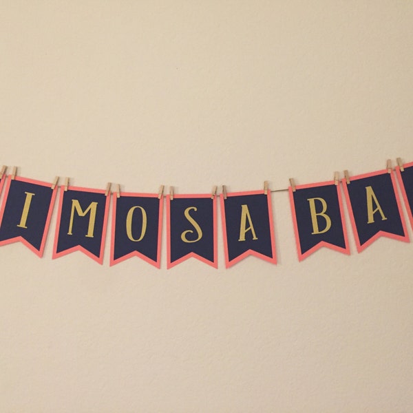 Mimosa Bar | Bubbly Bar | Party Banner | Bridal Shower | Party Decoration | Custom Colors | Bar Banner | Drinks Banner | All Occasion