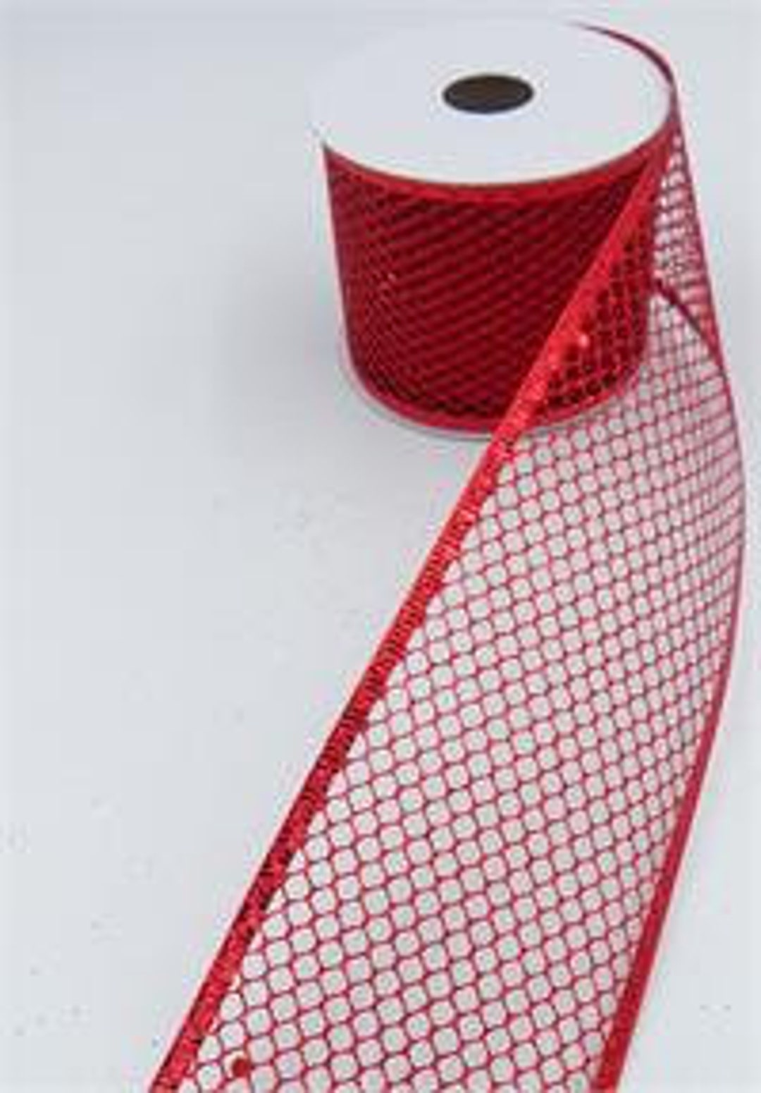 Mesh Christmas Ribbon Etsy