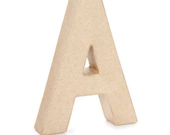 Darice Small Paper Mache Letters - 6 inches