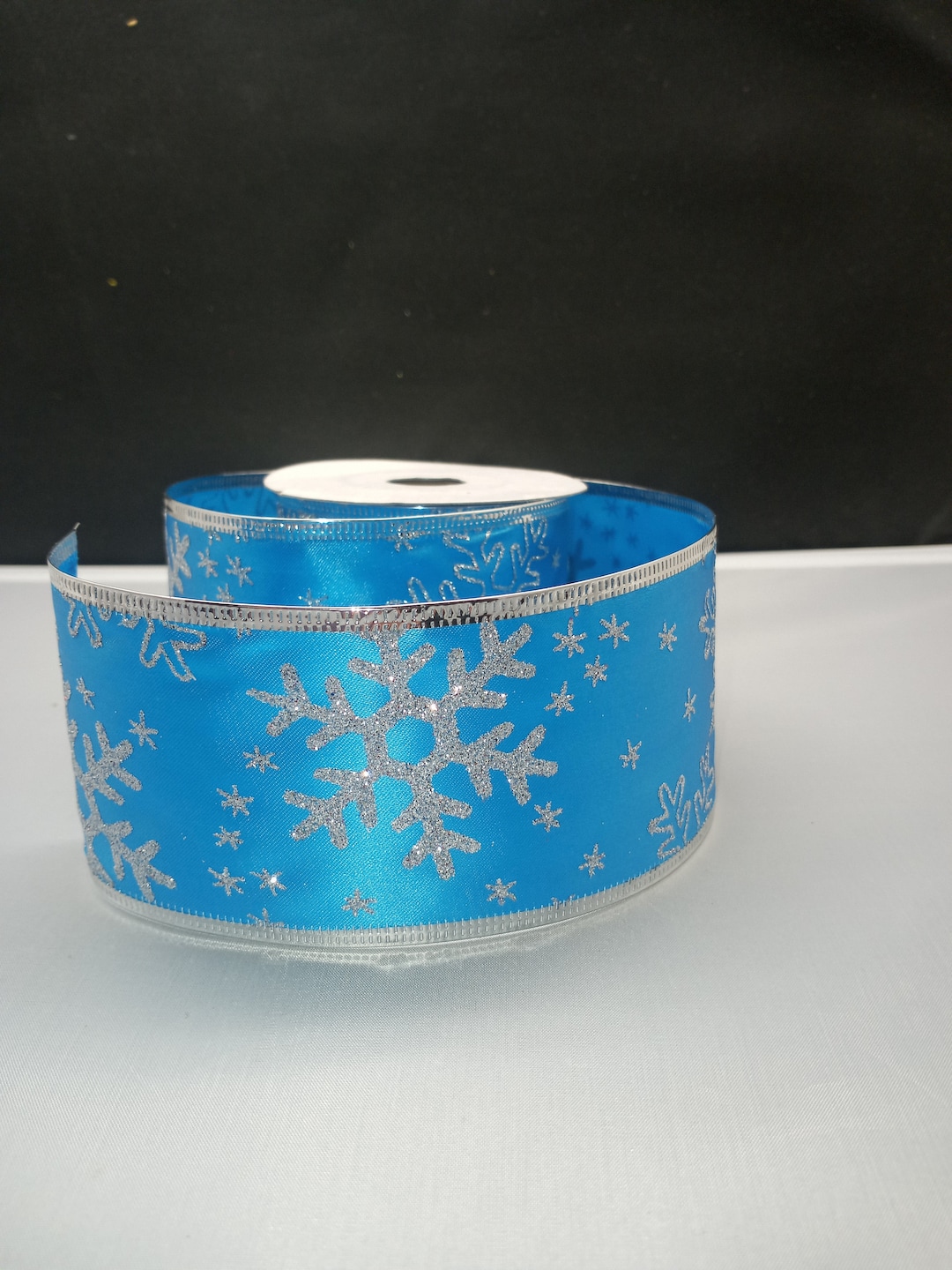 Snowflake Wired Christmas Ribbon - Etsy