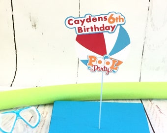 Beach Ball Cake Pop Stand, Pool Party Decorations, Pool Party Cake Pop Stand.