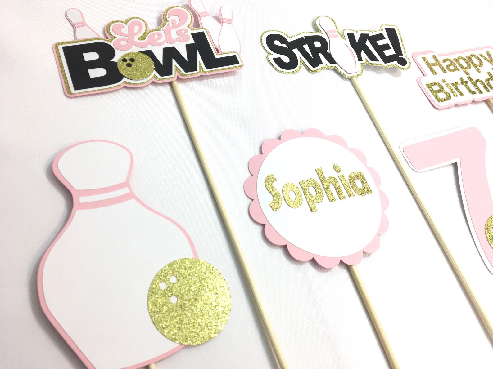Bowling Party Happy Birthday Banner Bowling Party Banner - Etsy