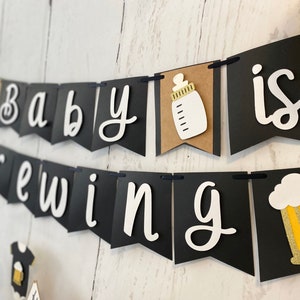 A Baby is Brewing Banner, A Baby is Brewing Baby Shower, Baby is ...