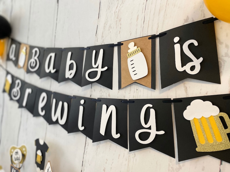 A Baby is Brewing Banner A Baby is Brewing Baby Shower Baby - Etsy