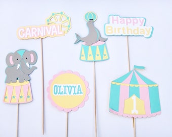 Carnival Centerpiece, Circus Centerpiece, Pastel Circus Party, Carnival Party Decorations, Carnival theme party, Circus theme decoration