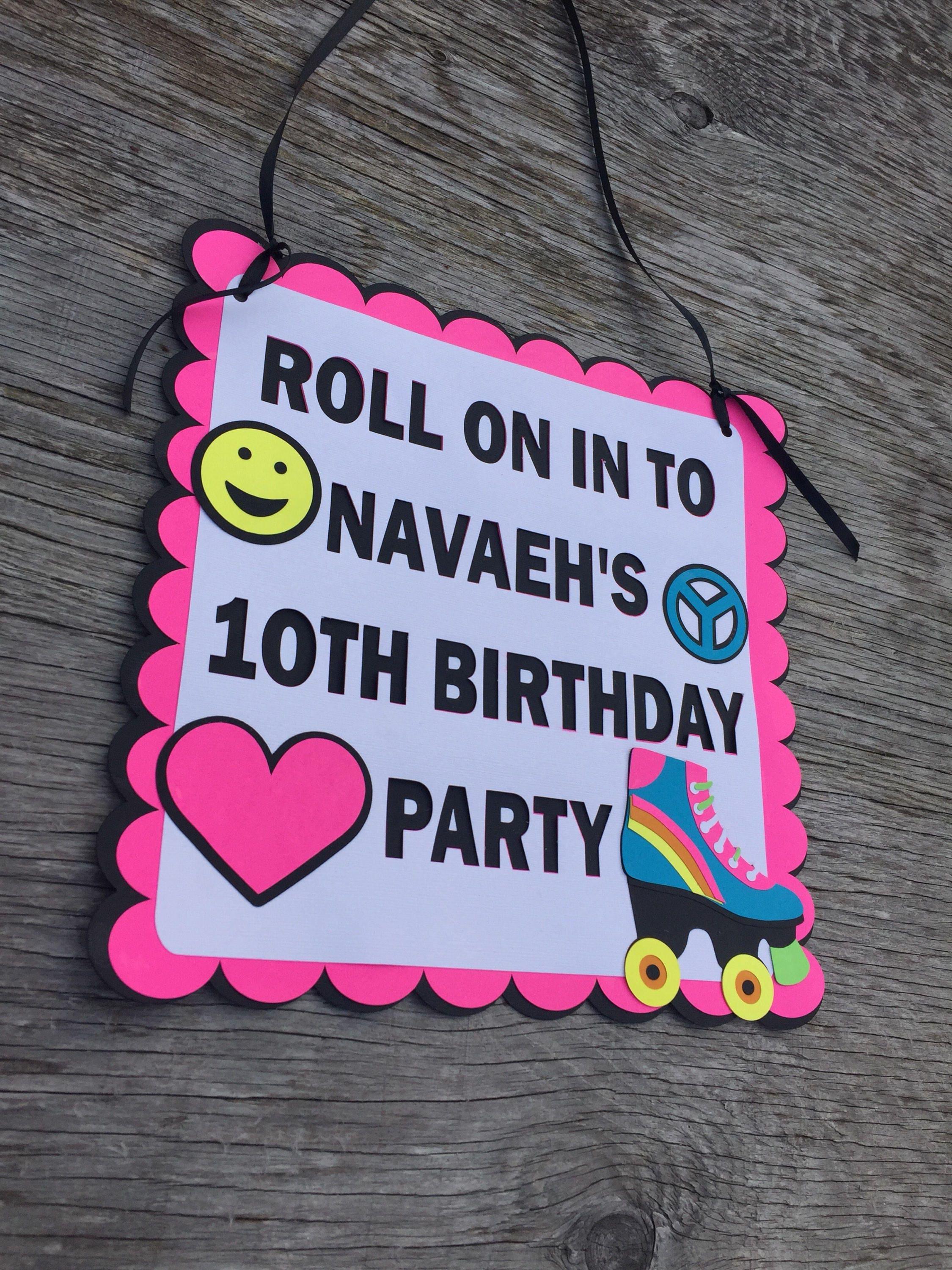 Roller Skate Party Welcome Sign, Emoji Welcome Sign, Skating Party - Etsy