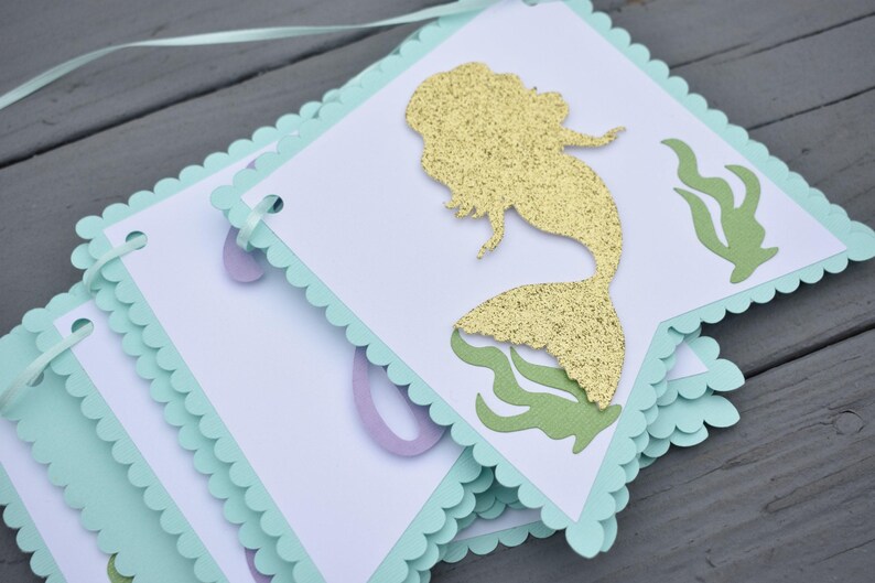 Mermaid Banner, Mermaid Happy Birthday Banner, Under the Sea Banner, Mermaid Party, Little Mermaid, purple, teal, gold image 3
