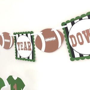 Football Banner, Football Highchair Banner, Football Birthday Party,  Football first birthday,  Cake Smash, Football Photo Prop