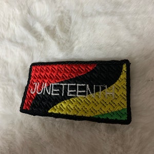 Juneteenth | Iron on embroidered patch