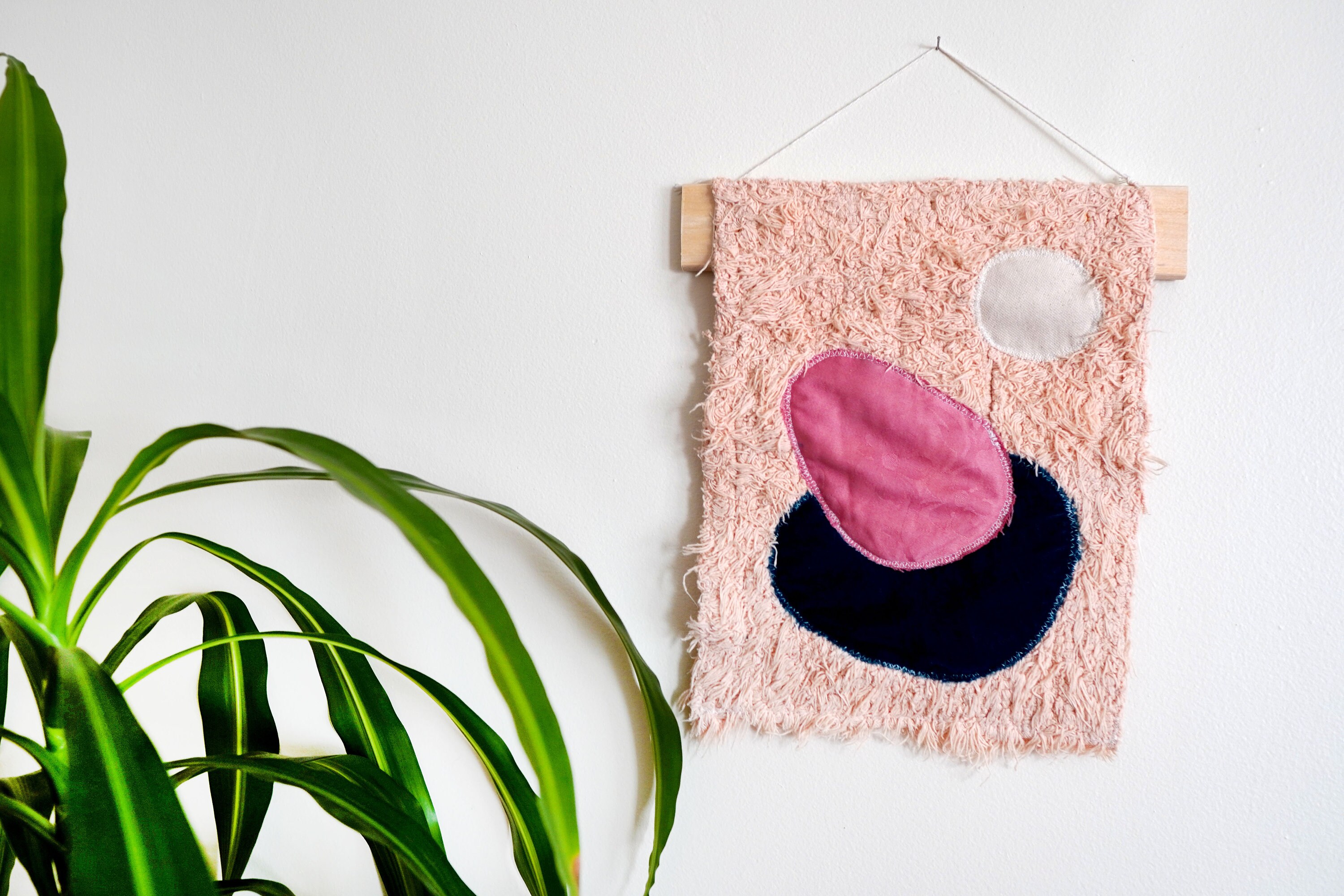 Fabric Wall Hanging Modern Bohemian Wall Hanging Fabric Etsy