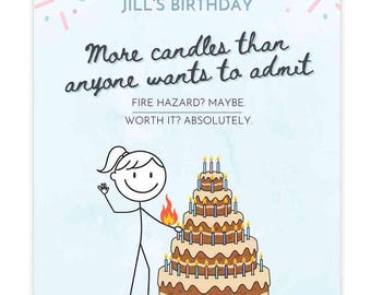 Funny Adult Birthday Invitation, Sarcastic Bday Party Invite, Canva Template (Digital Download)