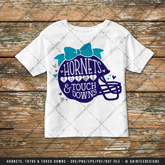 Hornets Tutus Touchdowns Svg Vector Dxf Eps Digital Etsy