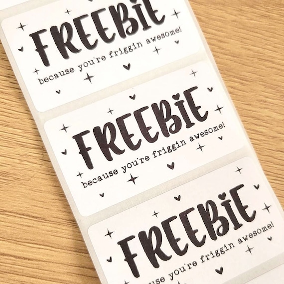 Small Business - Freebie Stickers - Printed Stickers for Packaging - Fast  Shipping 2.25 x 1.25