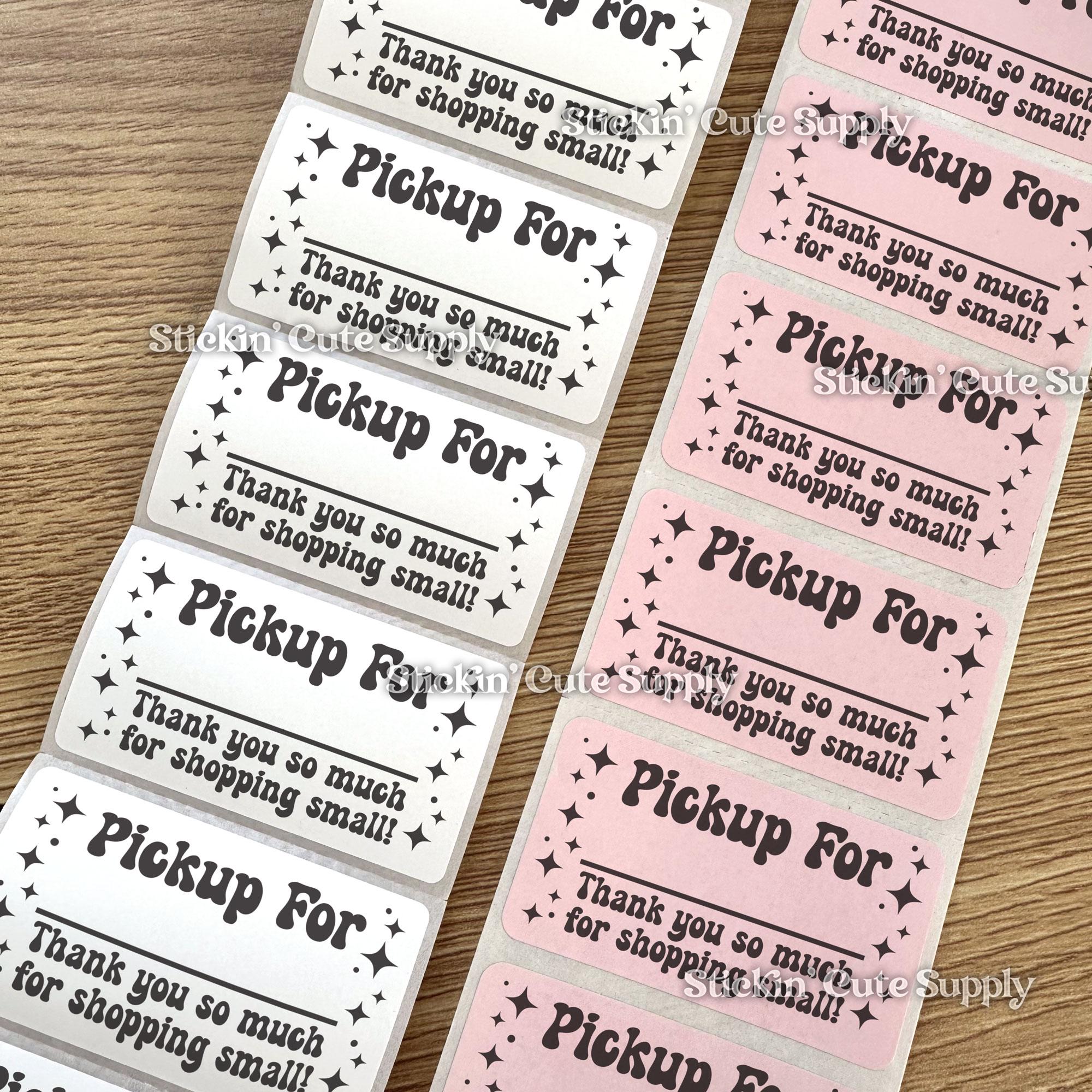 Small Business Pickup for - Thank You - Local Pick up Cute Label ...