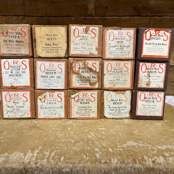 Player Piano Rolls- QRS