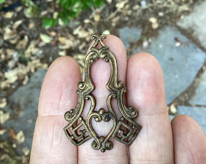 Vintage Brass Stampings, Vintage Brass Findings, Edwardian Style