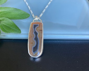 Turkish Agate Gemstone Necklace with 18” Chain