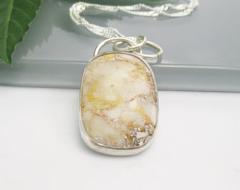 Mookaite Jasper Gemstone Pendant with 18 inch Sterling Silver Chain