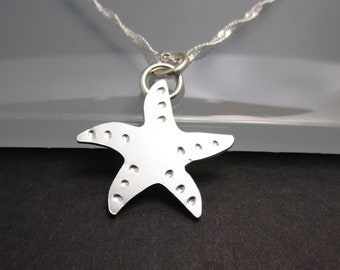 Sterling Silver Starfish with 18 inch Sterling Chain