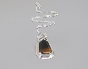 Gemstone Pendant Necklace set in Sterling Silver, with 18 inch Sterling Silver Chain