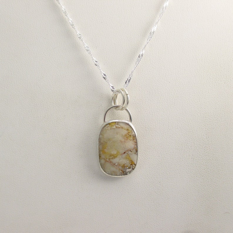 Mookaite Jasper Gemstone Pendant with 18 inch Sterling Silver Chain image 2