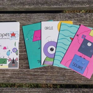 Shapes flash cards for toddlers preschool activities baby learning toy