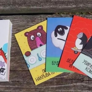 Russian language flash cards in russian first words for kids in russian