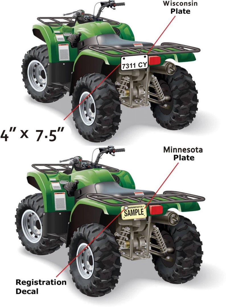 atv license plate atv license plate