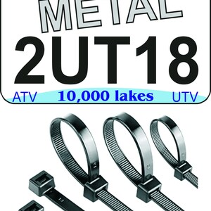 Custom Minnesota ATV and UTV License Plate  Ultra Thick Material  UV printed with Minnesota Graphic  4 x 7.5  and 5 x 8   2023 Minnesota DNR Approved ships fast class 1 and 2 registrations and Agricultural  License Zip Strips and Zip Ties available