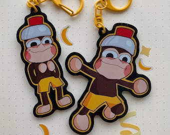 Ape Escape PlayStation acrylic keychain charms