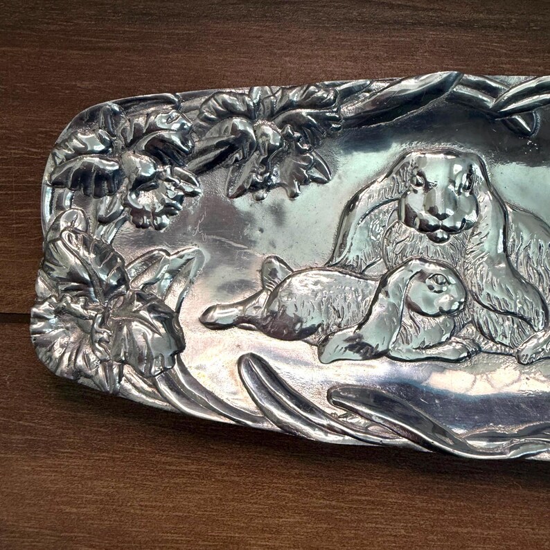 Vintage Arthur Court Easter Bunny Rabbit Bread Tray - Etsy