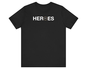 HEROES - Edición Thin Gold Line - Camiseta de manga corta unisex