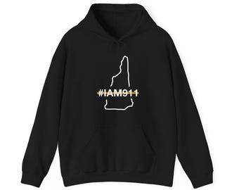 State of New Hampshire #IAM911 Thin Gold Line Edition - uniseks Heavy Blend™-sweater met capuchon