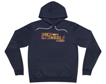 Terug naar de console: uniseks spons-fleece pullover met capuchon