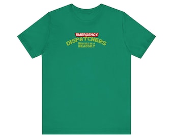 Heroes in a Headset - uniseks jersey T-shirt met korte mouwen