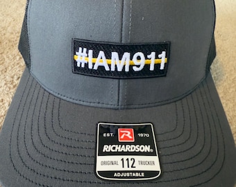IAM911 - Snapback Hat (Black & Gray)