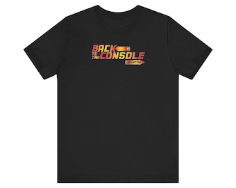 Terug naar de console: uniseks jersey T-shirt met korte mouwen