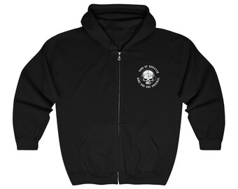 Limited Edition Sons of Dispatch unisex Heavy Blend™ sweatshirt met capuchon en volledige ritssluiting