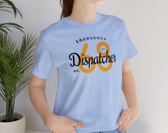 Classic Dispatch Unisex Jersey Short Sleeve Tee (Black Text)
