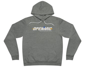Open Mic Live - Unisex sponsfleece trui met capuchon