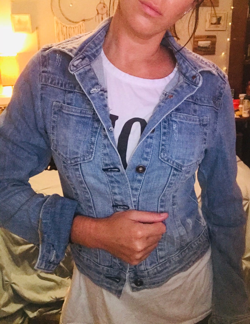Vintage Blue Asphalt Jean Jacket\u2014Small