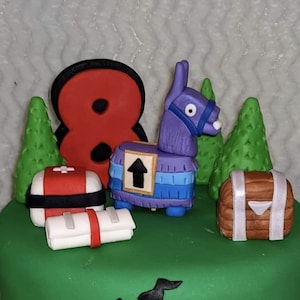 FORTNITE CAKE TUTORIAL!, Loot Llama Cake Topper Tutorial