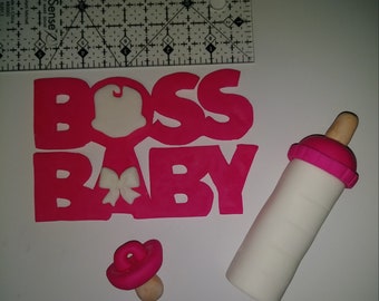 Boss Baby Inspired Fondant Cake Toppers