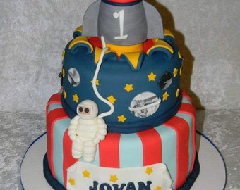 Astronaut Space Ship Cake Toppers