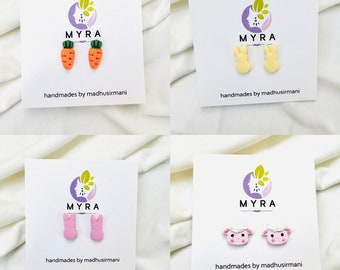 Easter Stud Earrings | Clay Stud Earrings | Polymer Clay