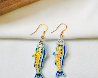 Sardines Earrings | Fish Earrings | Polymer Clay Earrings